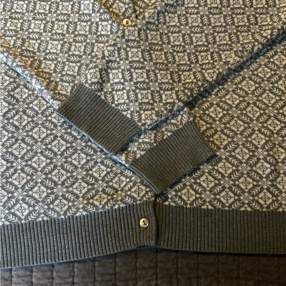 Lands' End Gray Knit Sweater - Picture 7 of 11